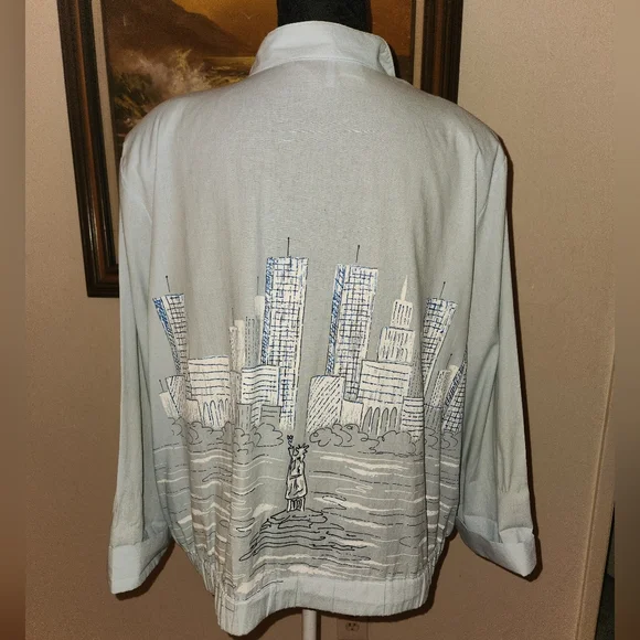 Vintage 1980s City Scape Jacket by Sweet P - Picture 8 of 15
